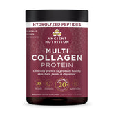 Multi Collagen Protein Powder Unflavored 45 Servings front label with hydrolyzed peptides call out