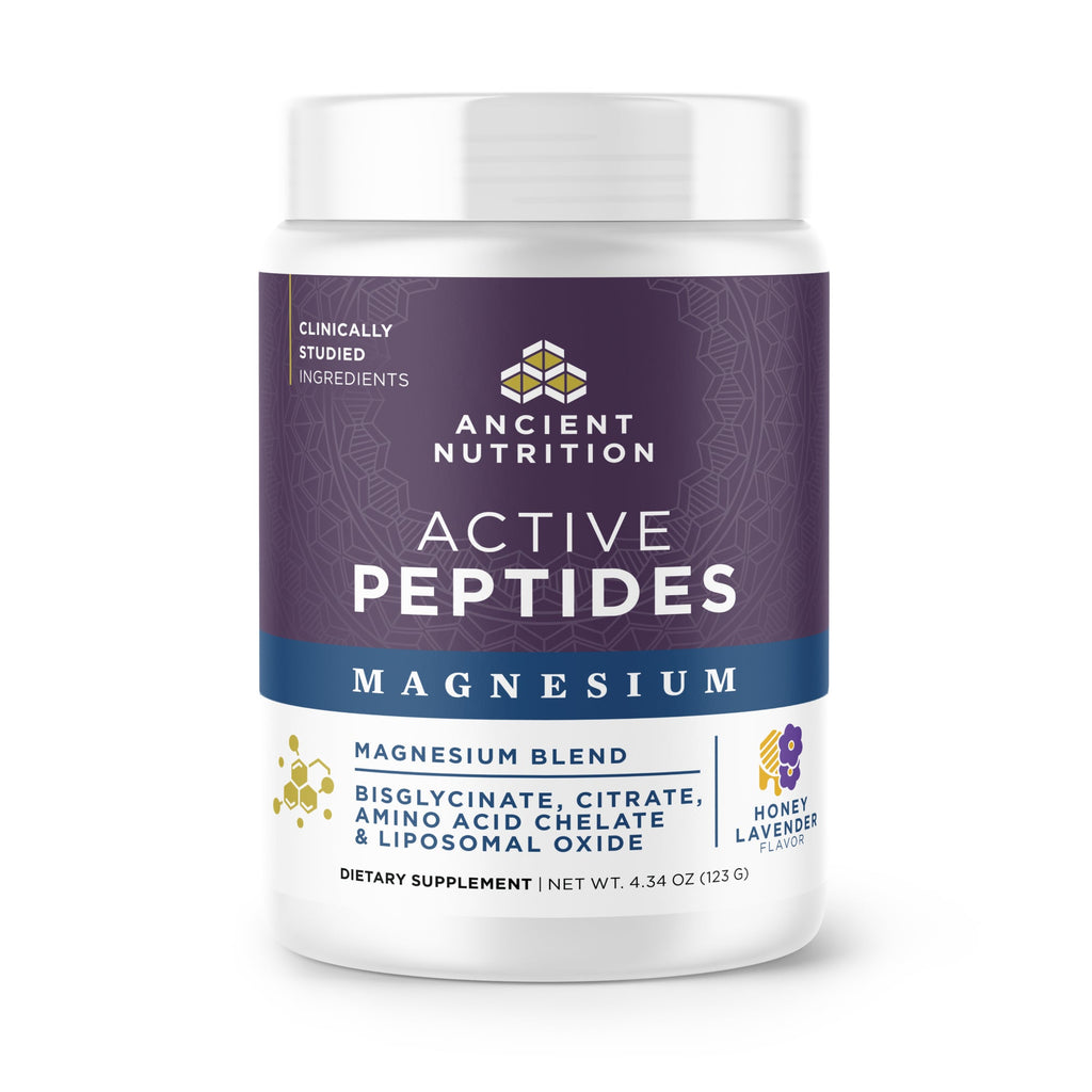 Active Peptides Magnesium Complex Powder Lavender Honey (30 Servings) bottle