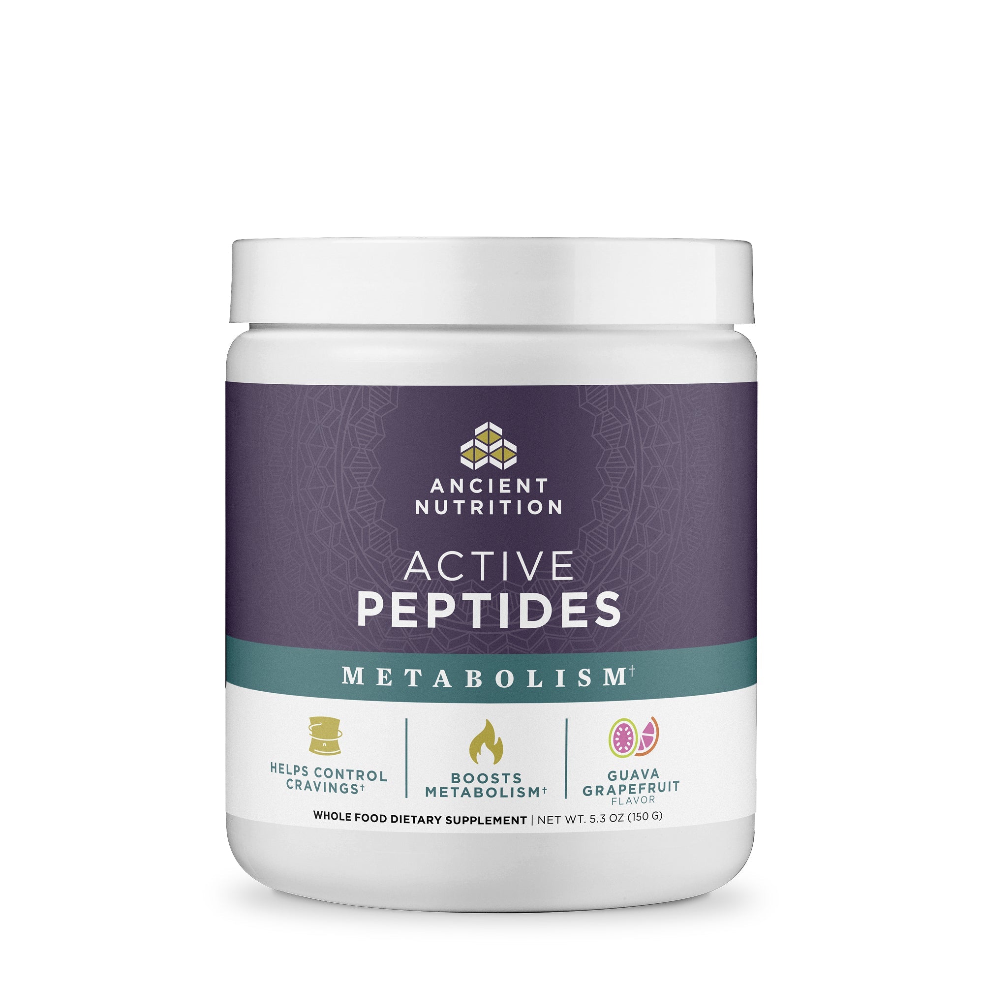 Active Peptides Metabolism Powder Guava Grapefruit (25 Servings) bottle