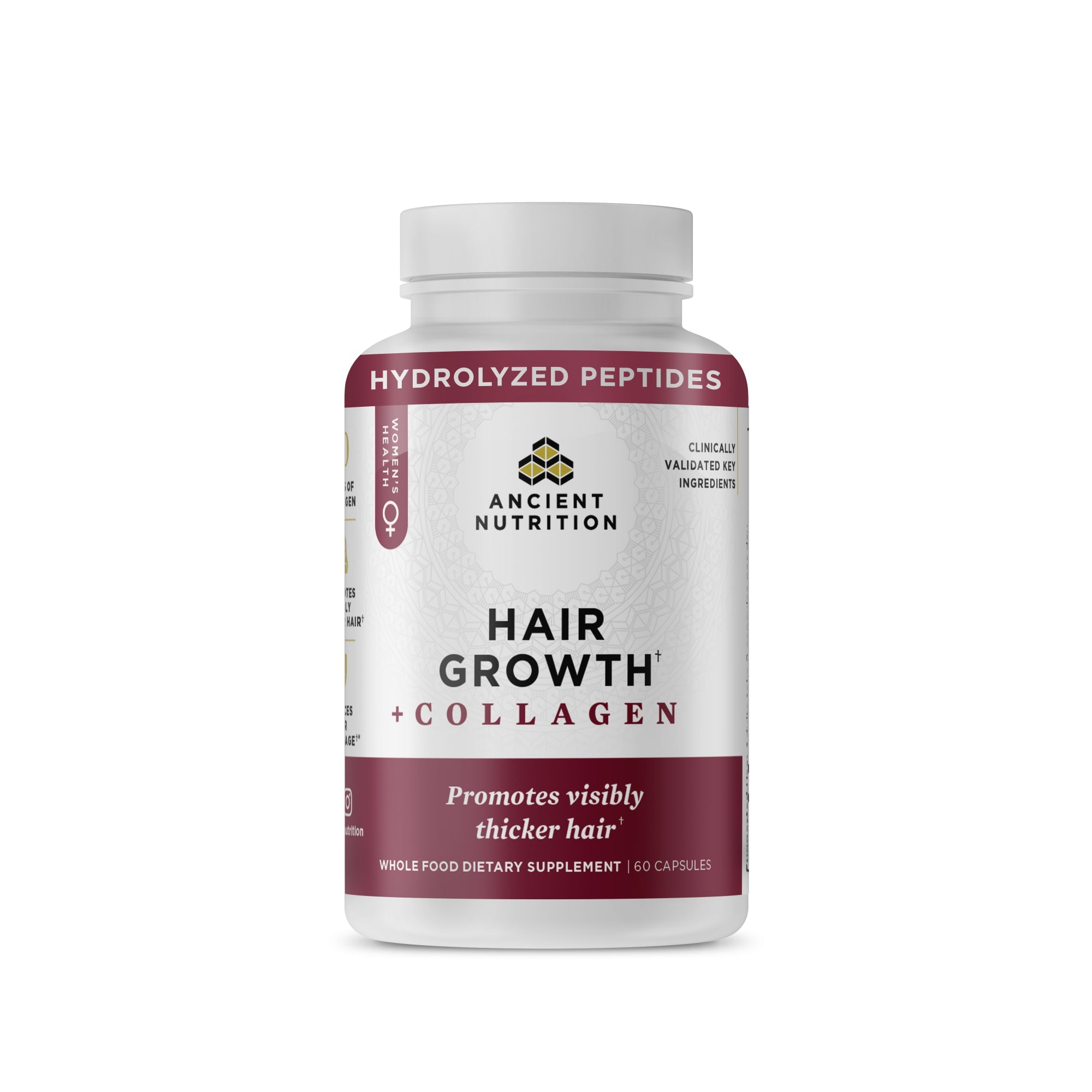 Hair Growth + Collagen Capsules (30 Servings) bottle