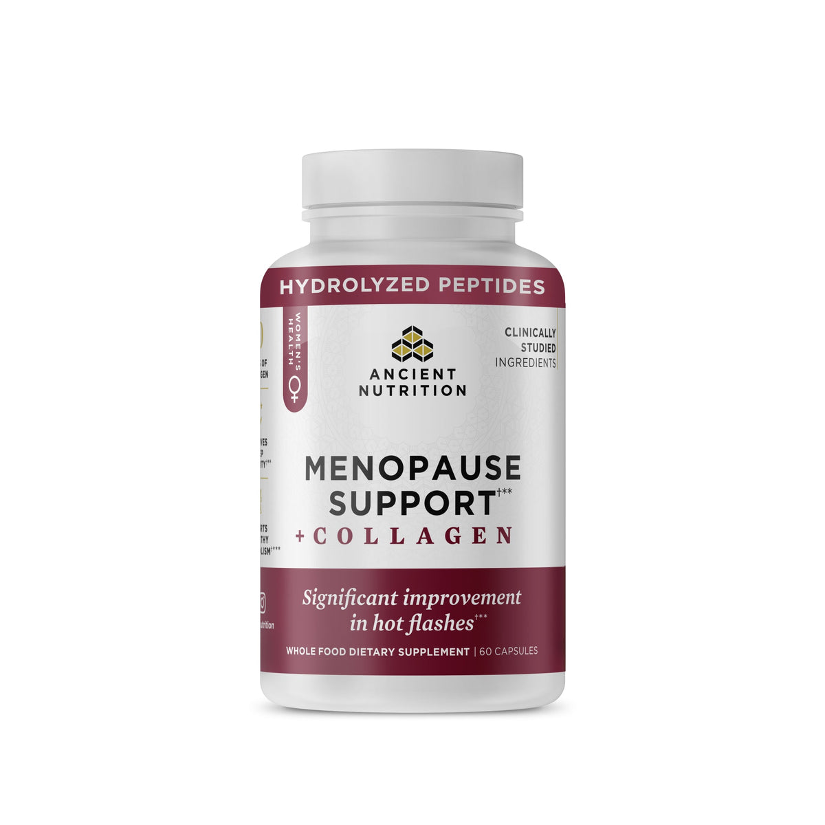 Menopause Support + Collagen Capsules (30 Servings) bottle