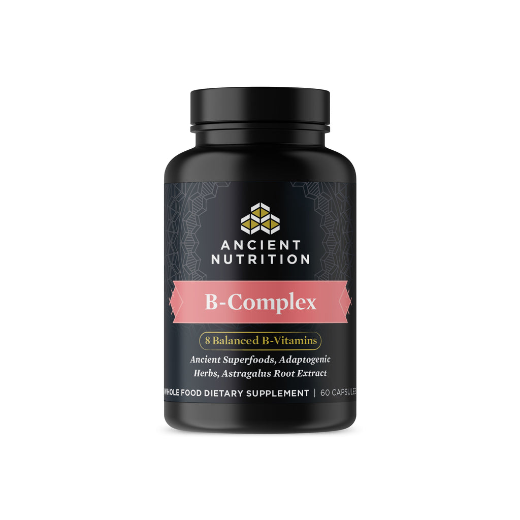 Ancient Nutrients Vitamin B Complex Capsules (30 Servings) bottle