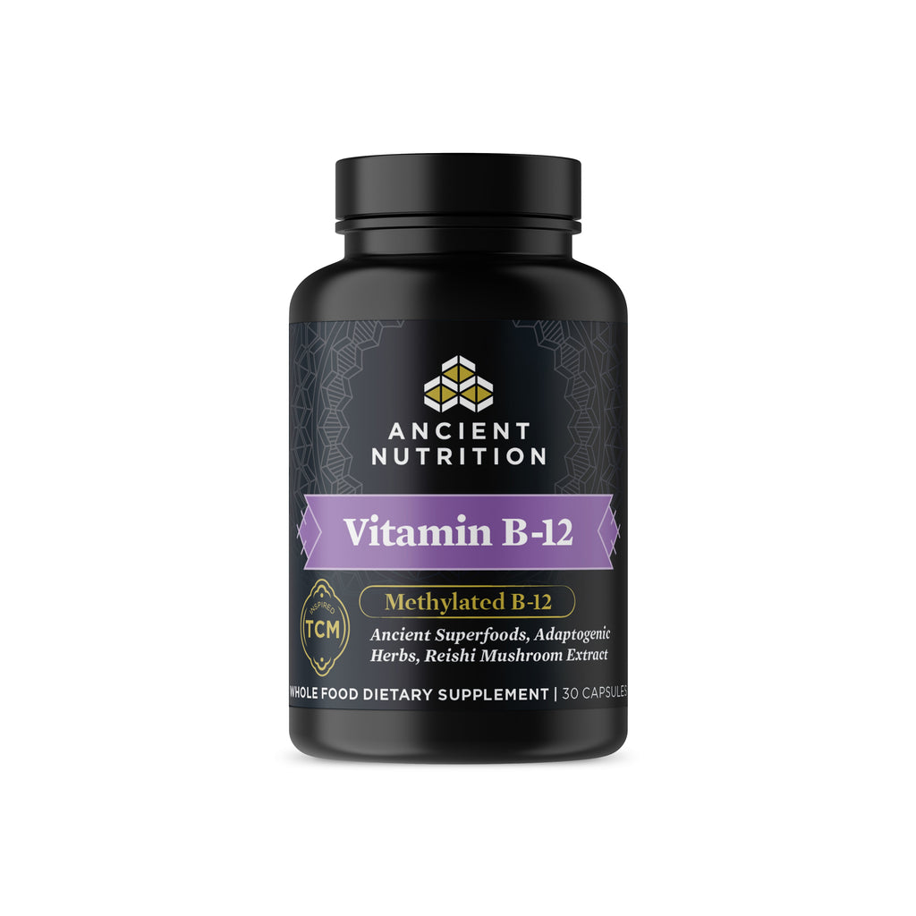 Ancient Nutrients Vitamin B-12 Capsules (30 Servings) bottle