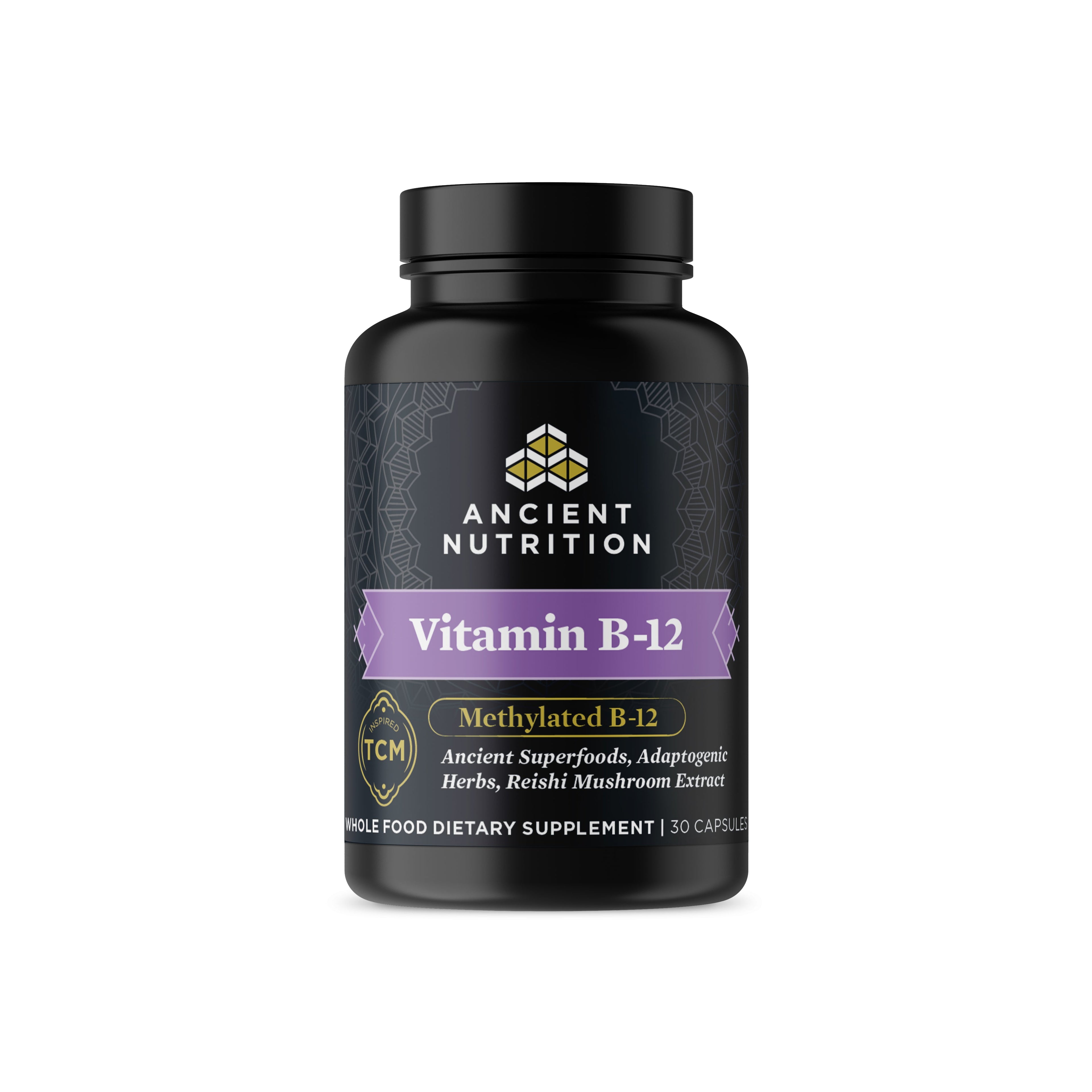 Ancient Nutrients Vitamin B-12 Capsules (30 Servings) bottle