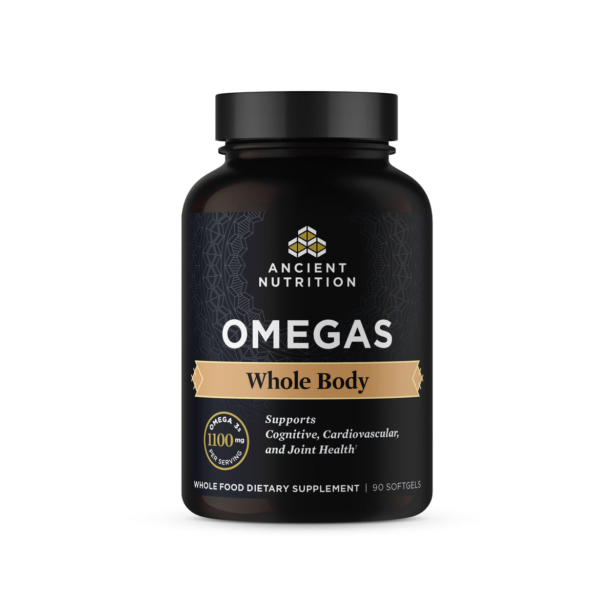 Omega-3s Whole Body (90 Softgels) front of bottle