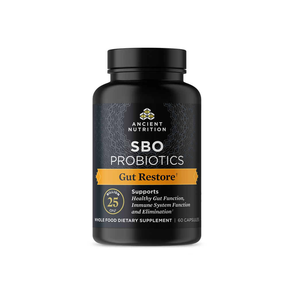 SBO Probiotics Gut Restore Capsules (60 Capsules) bottle