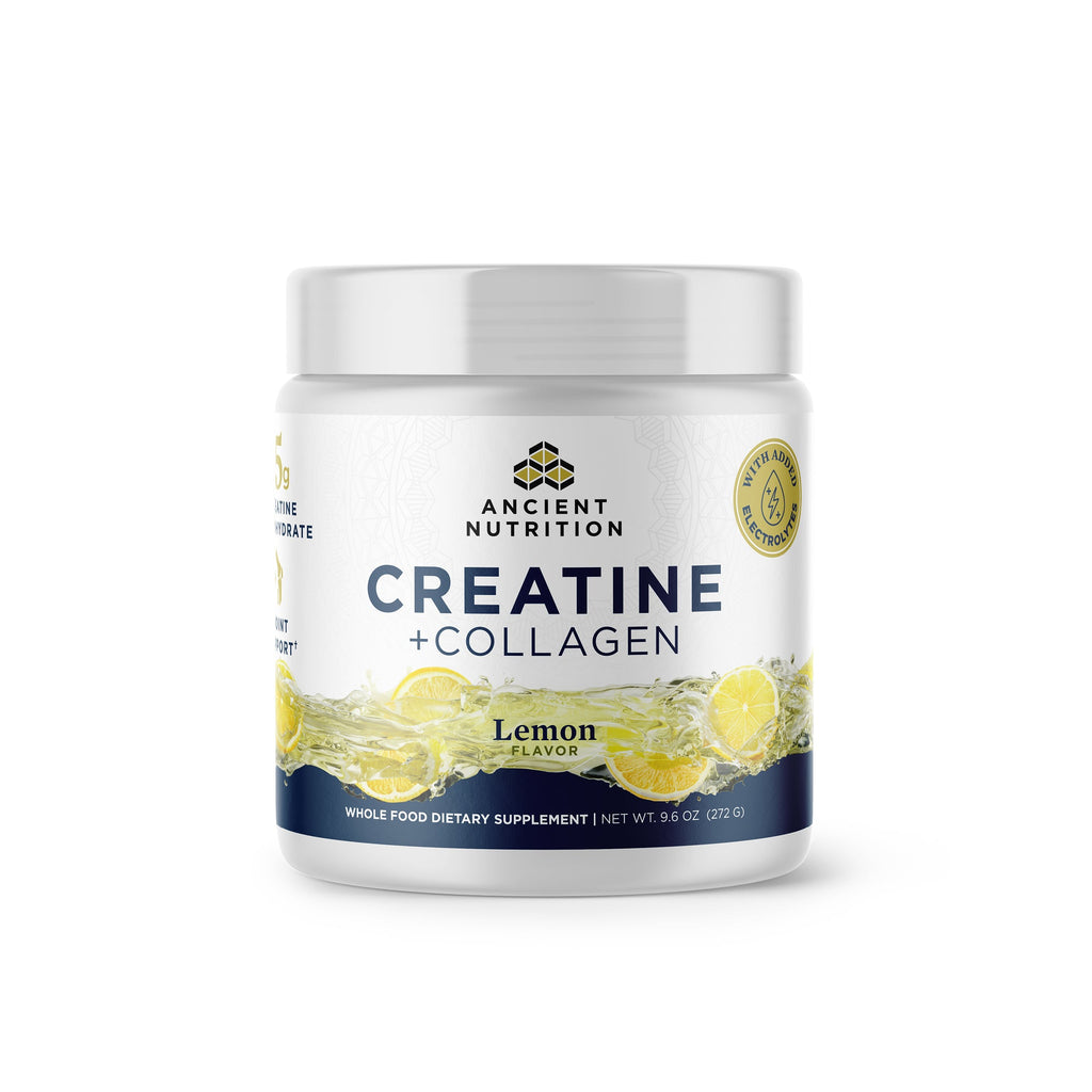 Creatine + Collagen + Electrolytes Powder Lemon (30 Servings) bottle