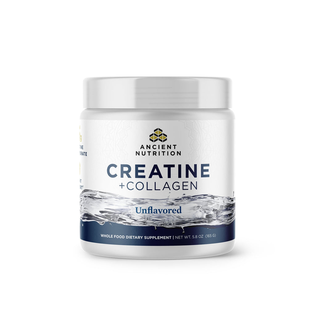 Creatine + Collagen Powder Unflavored (30 Servings) bottle