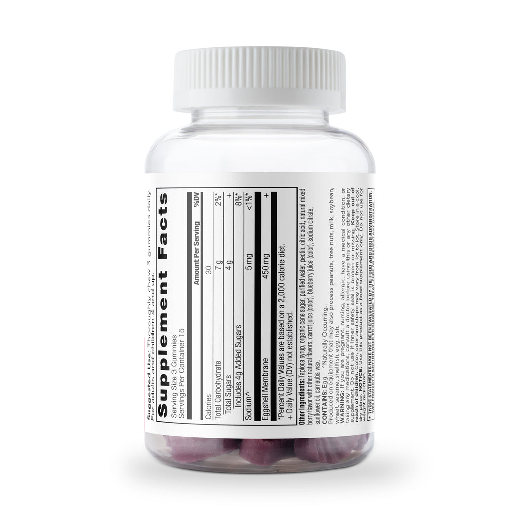 Collagen Peptides Gummies Mixed Berry (45 Gummies) side bottle image