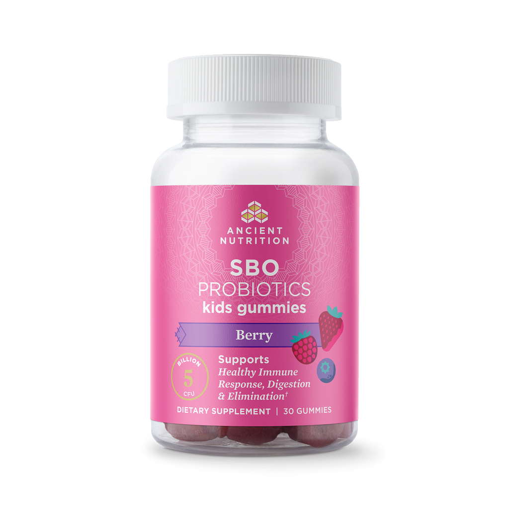 SBO Probiotics Kids Gummies Berry (30 Gummies) bottle