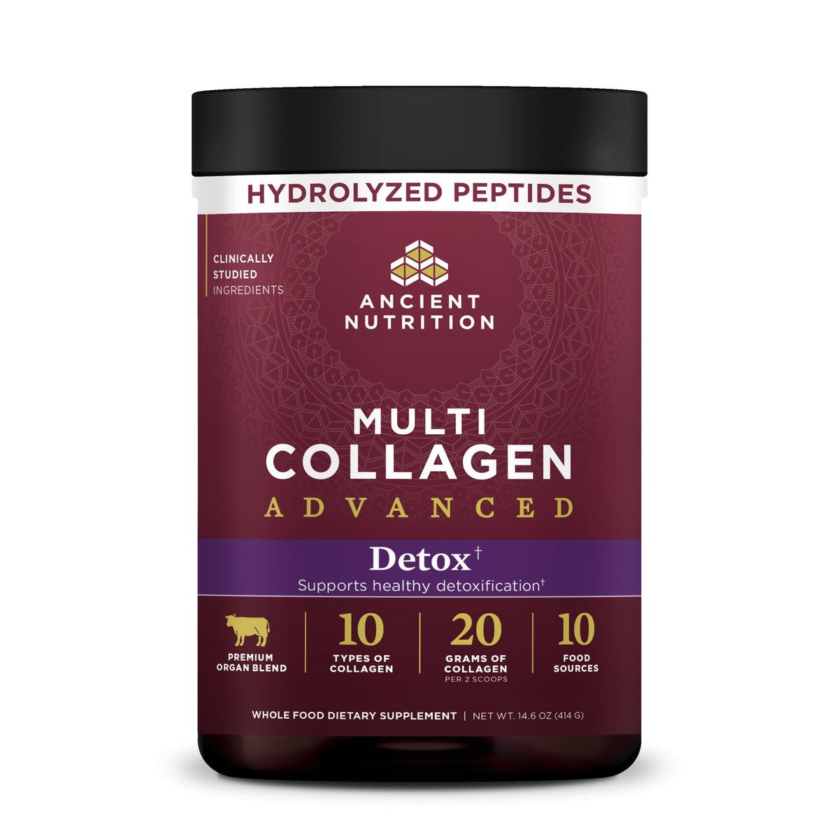 Multi Collagen Advanced Detox Powder (36 Servings) bottle