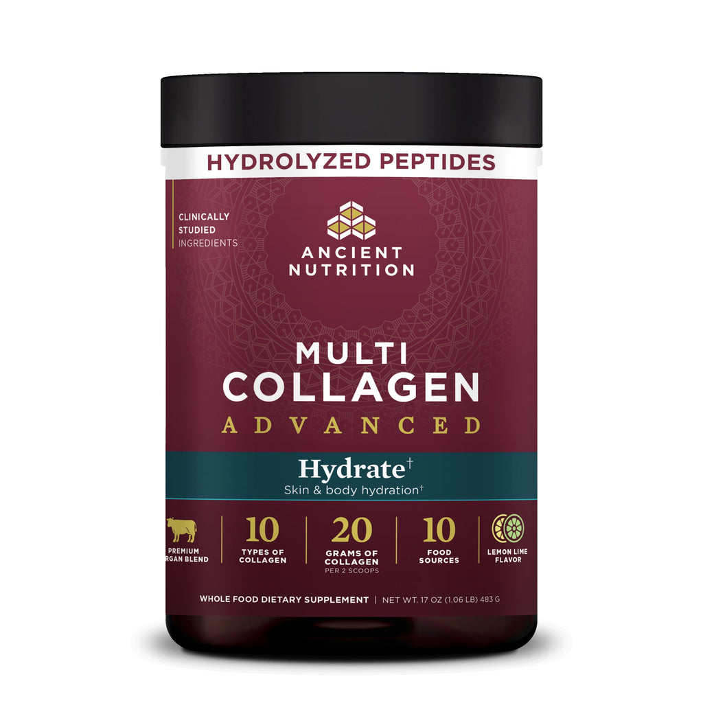 Multi Collagen Advanced Hydrate Powder Lemon Lime (30 Servings) bottle