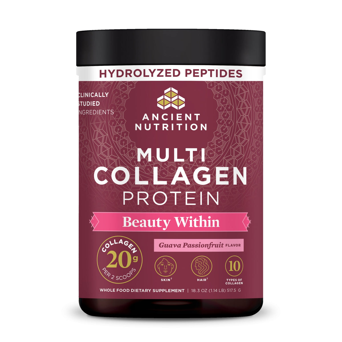 Multi Collagen Protein Beauty Within Powder (45 Servings) front of bottle