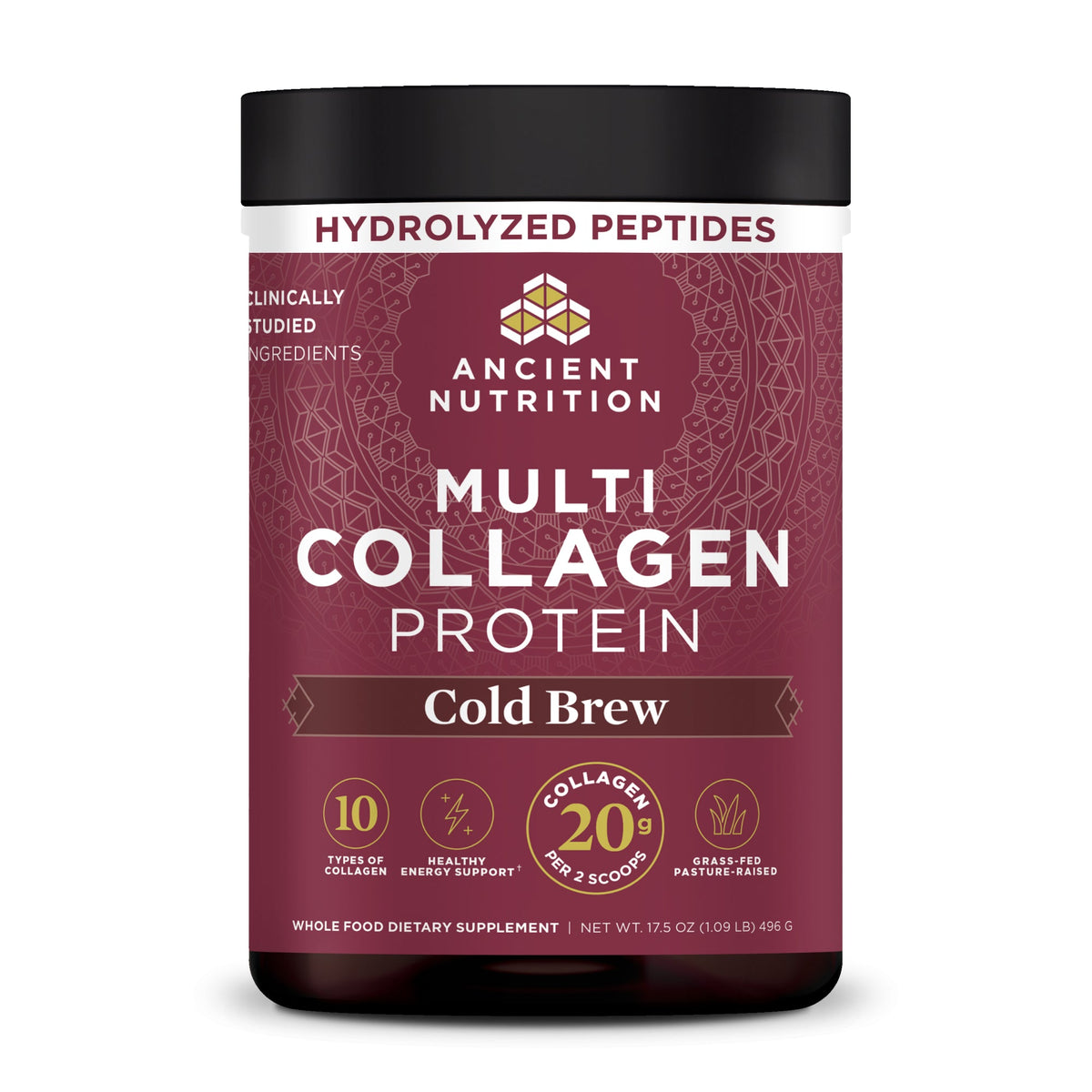 Multi Collagen Protein Powder Cold Brew (40 Servings) bottle