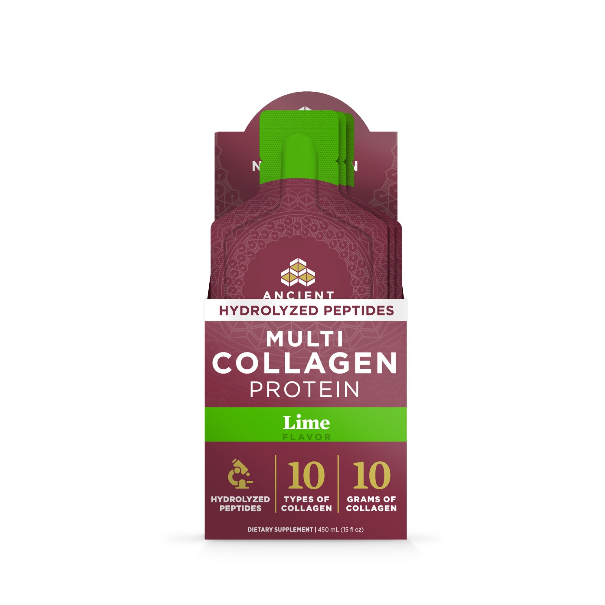 Multi Collagen Protein | Gel Packs Lime (15 Servings)