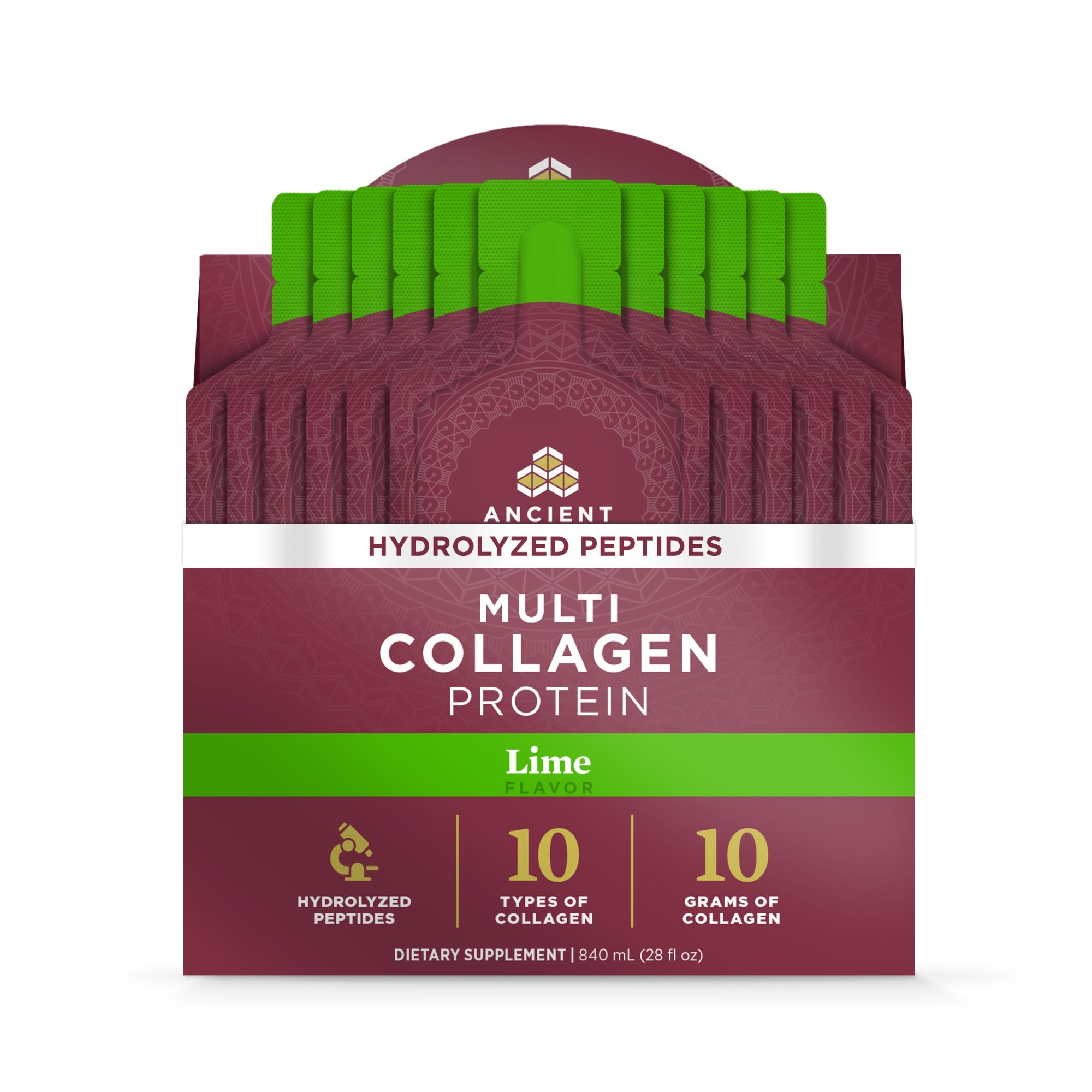 Multi Collagen Protein | Gel Packs Lime (28 Servings)