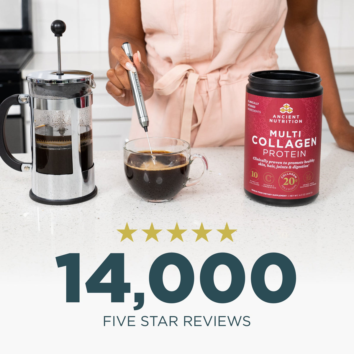 14,000 five star reviews