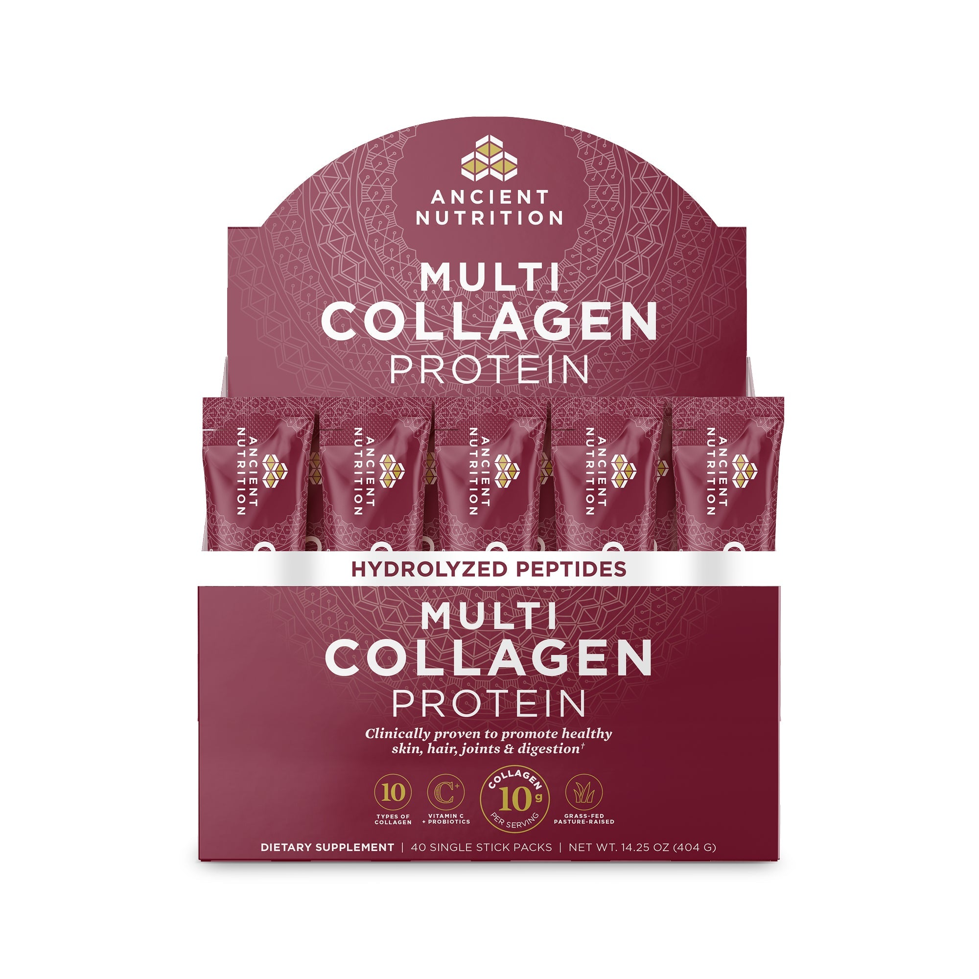 Multi Collagen Protein Stick Packs (40 Servings) box