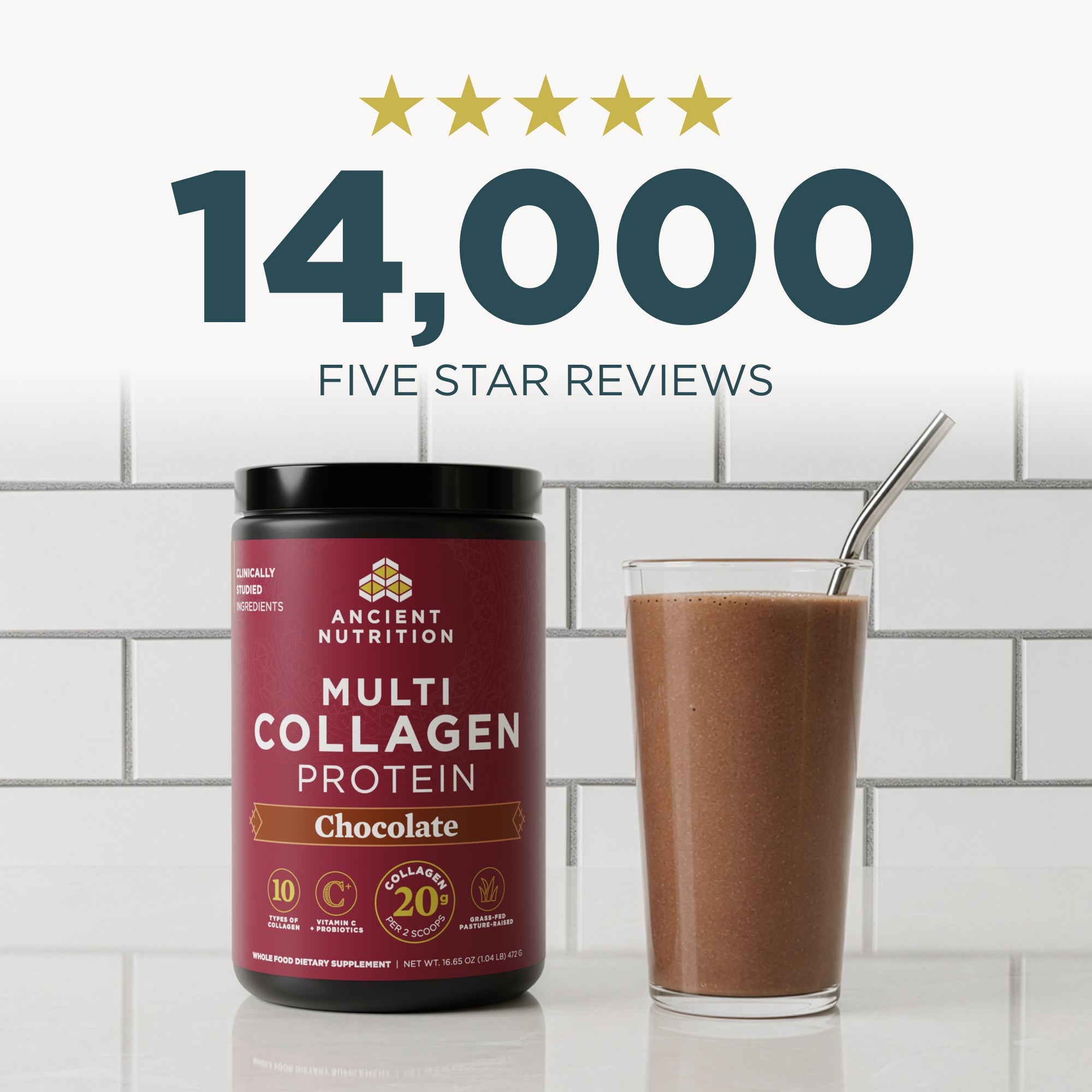 14,000 five star reviews
