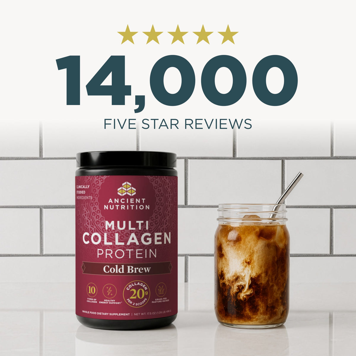 14,000 five star reviews