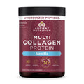 Multi Collagen Protein Powder Vanilla (45 Servings) bottle with a hydrolyzed peptides callout on the top of the bottle