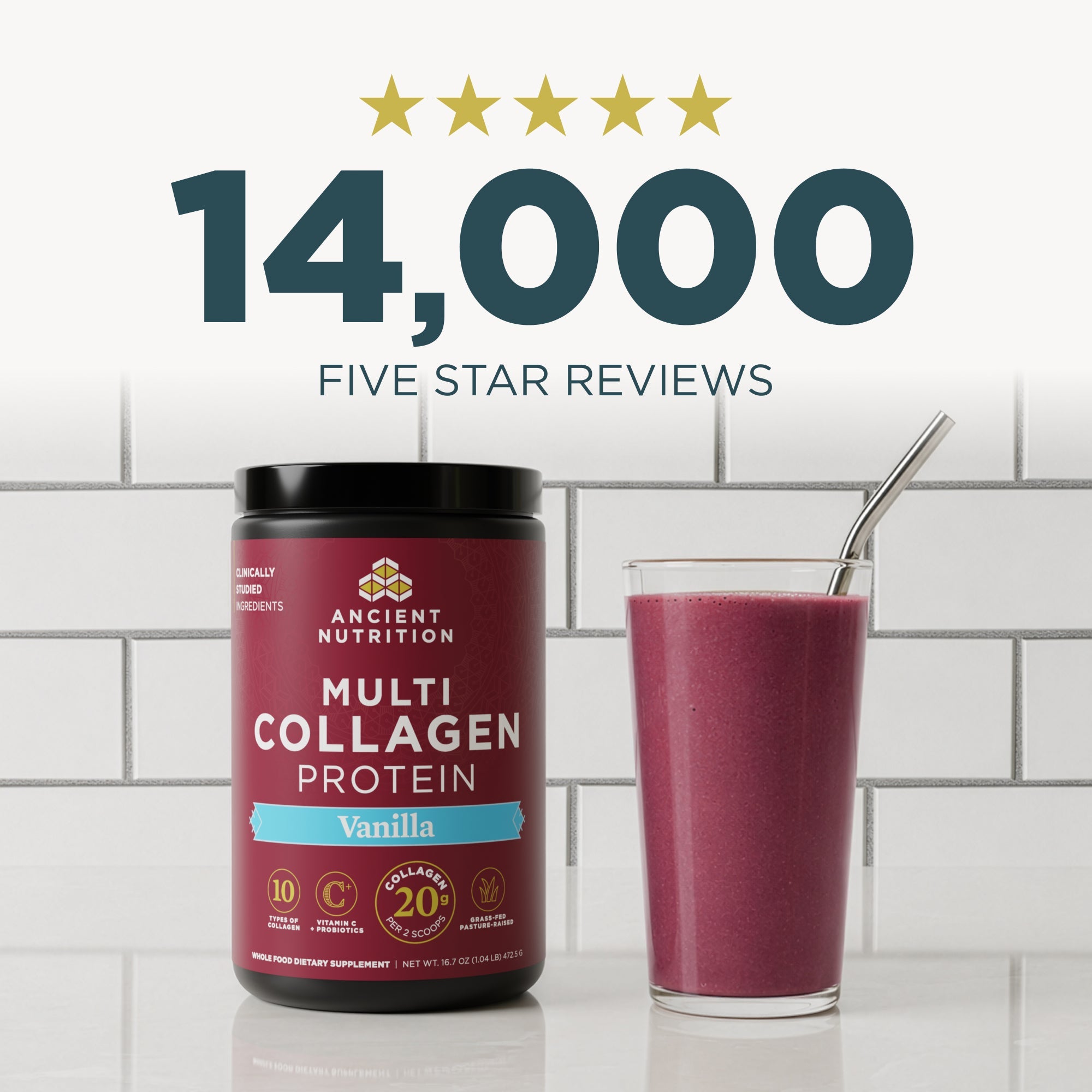 14,000 five star reviews