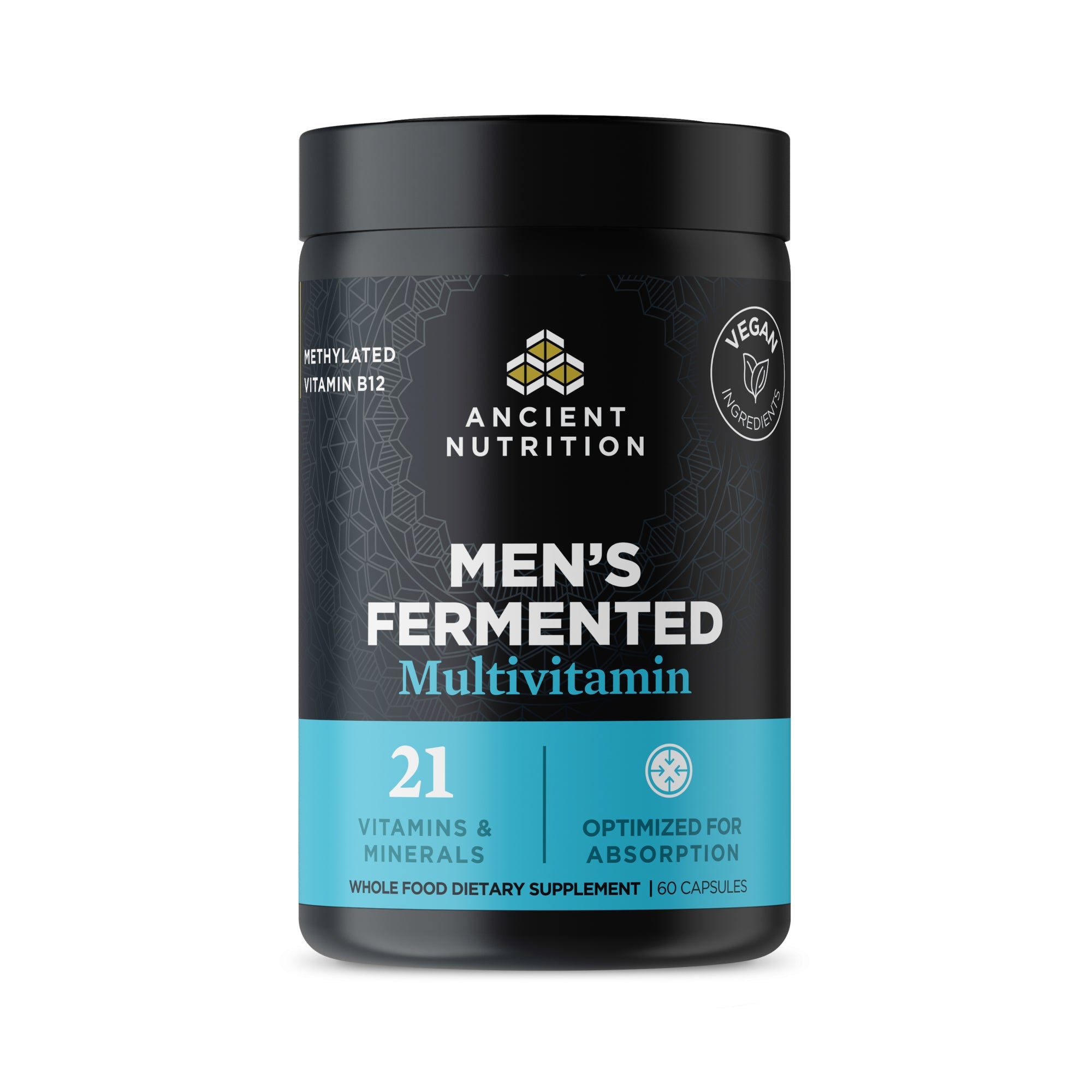 Men's Fermented Multivitamin Capsules (60 Capsules) bottle