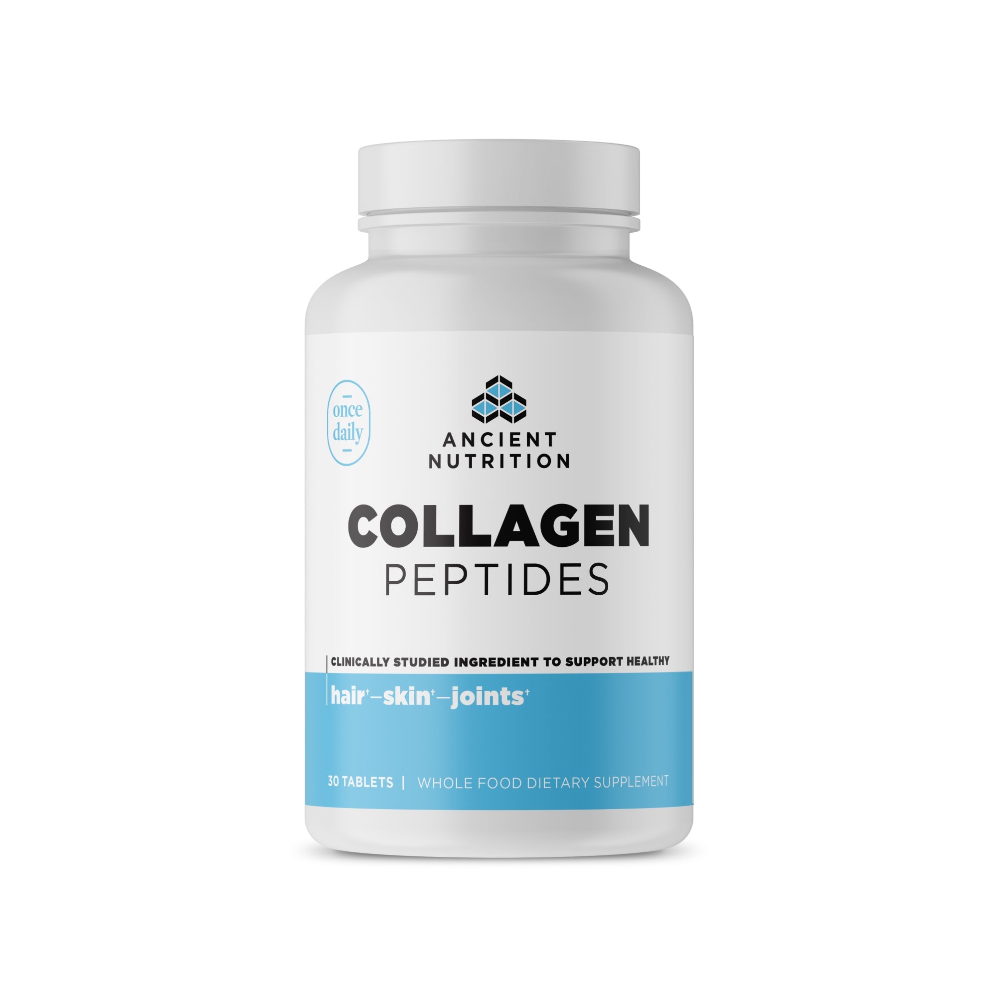Collagen Peptides Tablets (30 Tablets) bottle