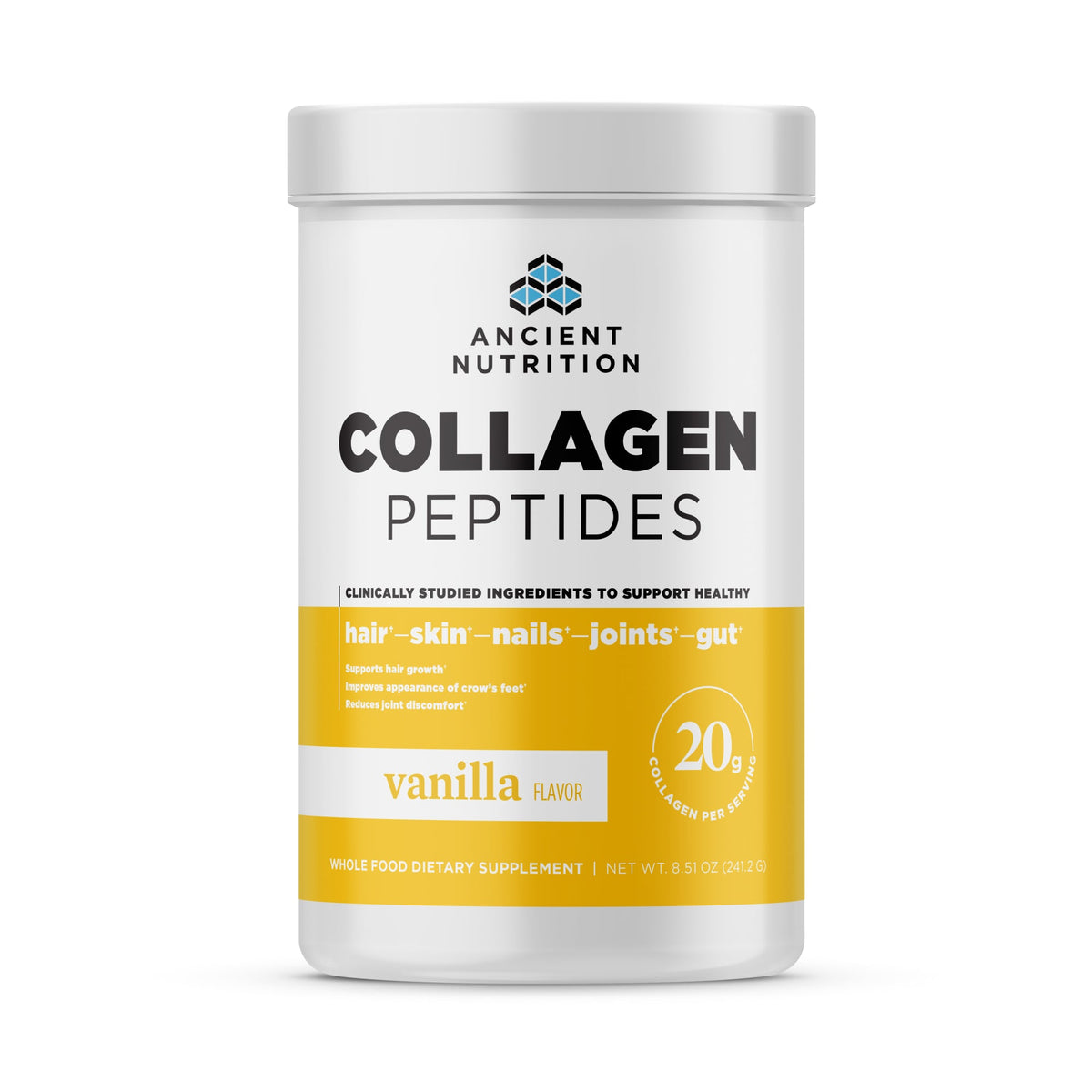 Collagen Peptides Protein Powder Vanilla (12 Servings) bottle