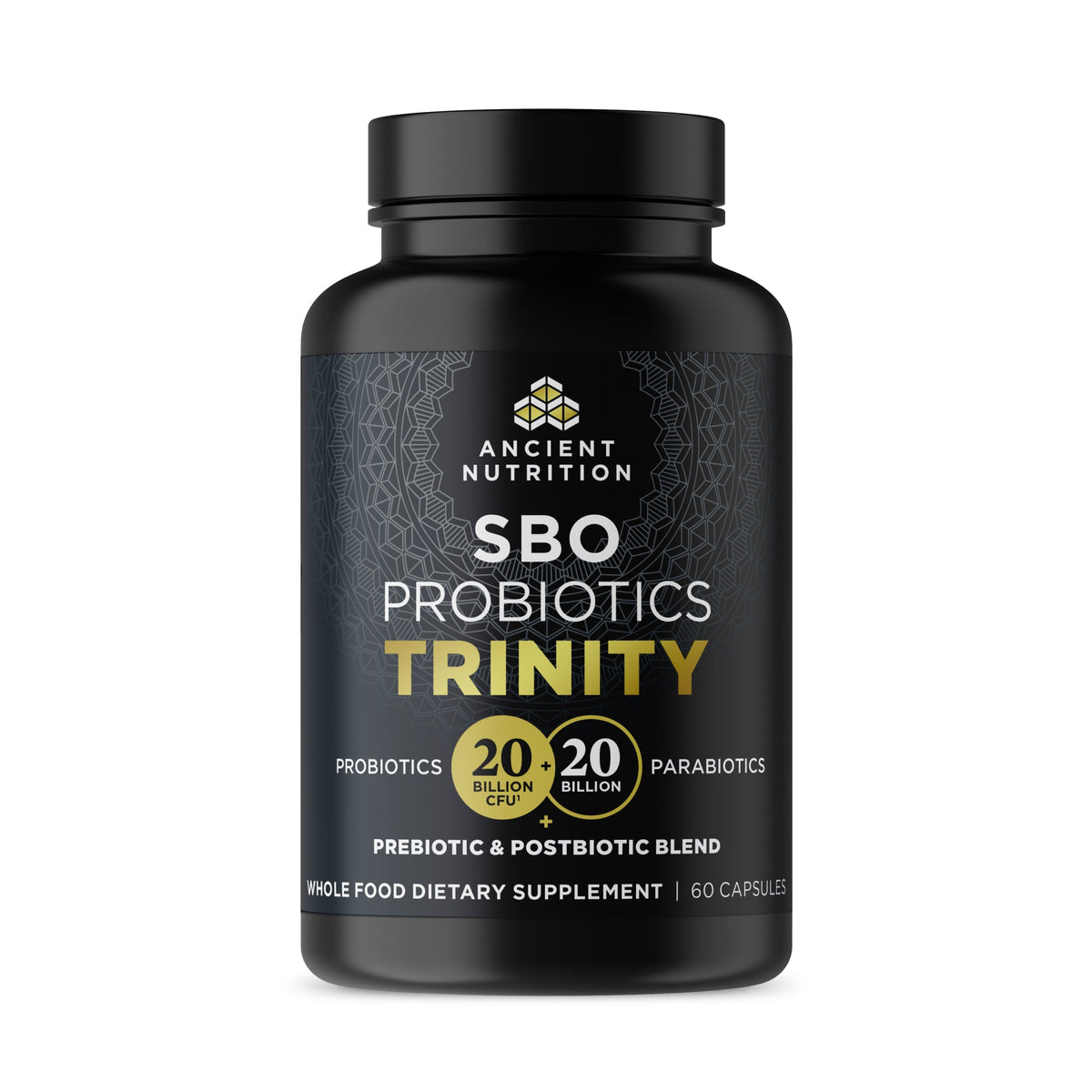 SBO Probiotics Trinity Capsules (60 Capsules) bottle