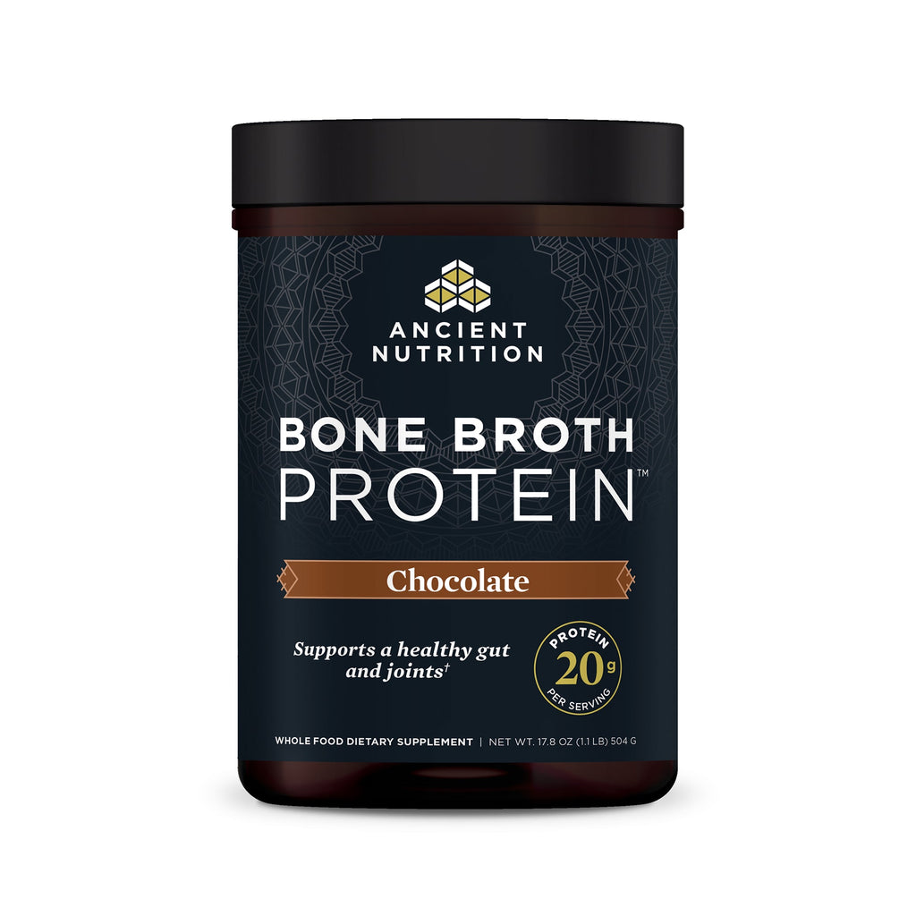 Bone Broth Protein Powder Chocolate (20 Servings) bottle