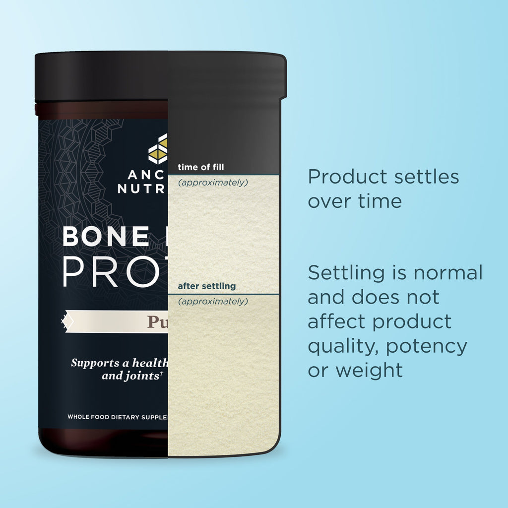 Product settles over time