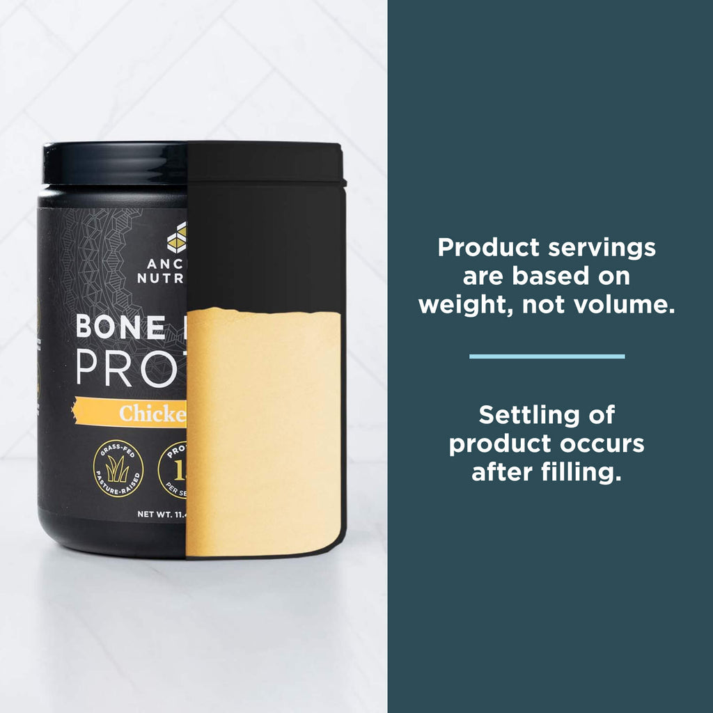 product servings are based on weight not volume