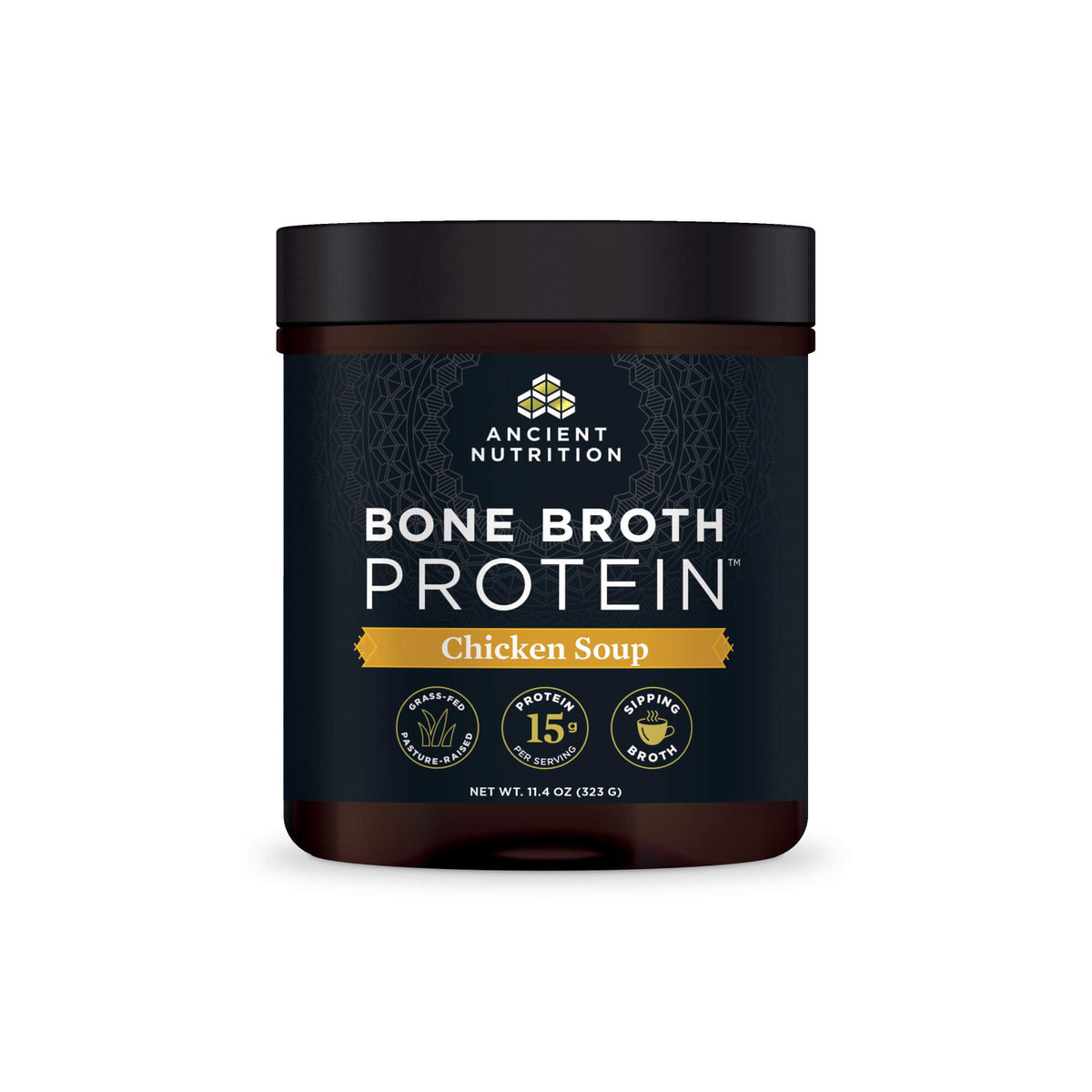 Bone Broth Protein Powder Chicken Soup (15 Servings) bottle