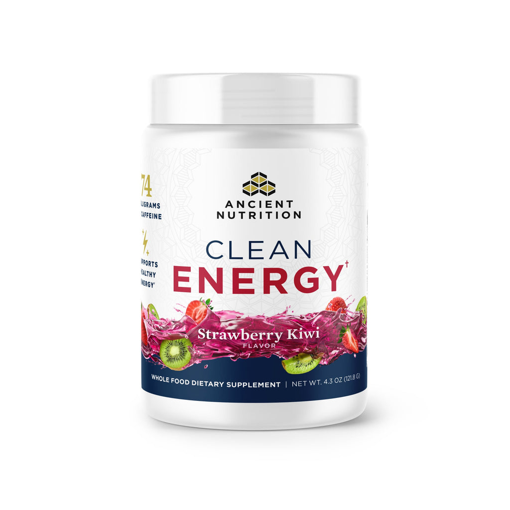 Clean Energy Powder Strawberry Kiwi Flavor (30 Servings) bottle