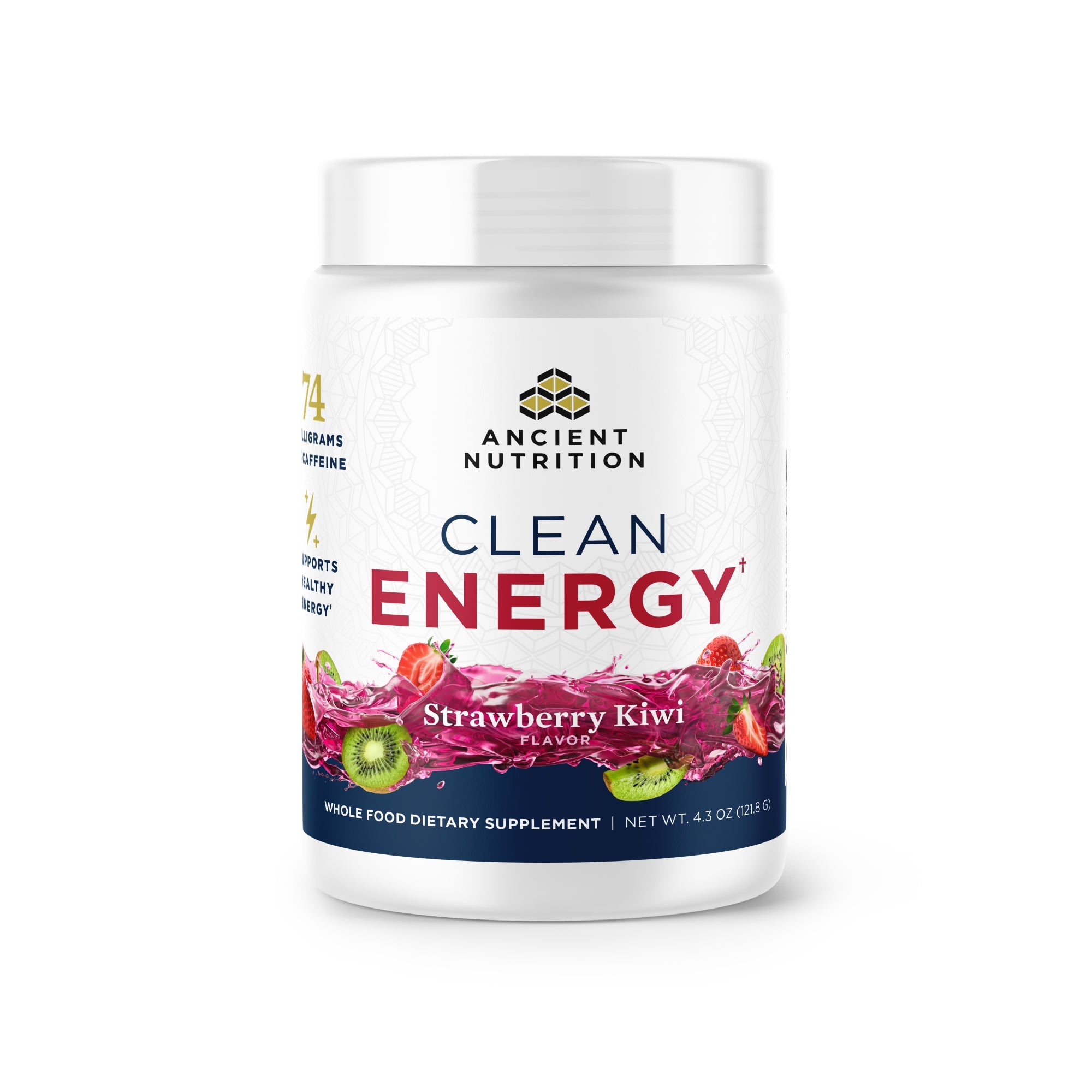 Clean Energy Powder Strawberry Kiwi Flavor (30 Servings) bottle