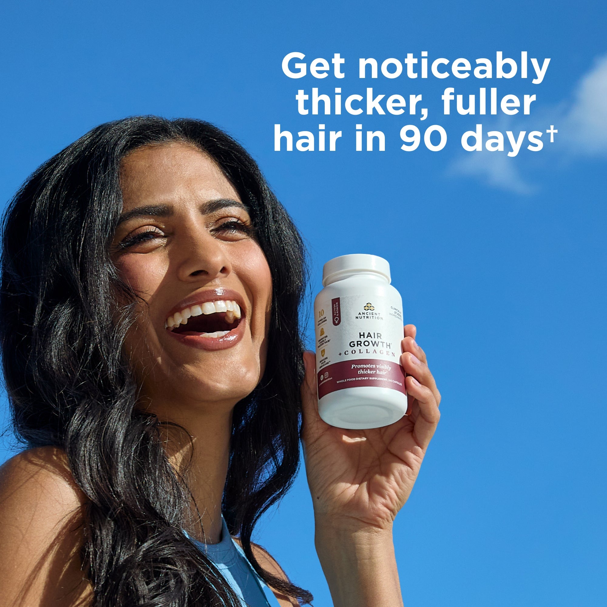 Get noticeable thicker, fuller hair in 90 days
