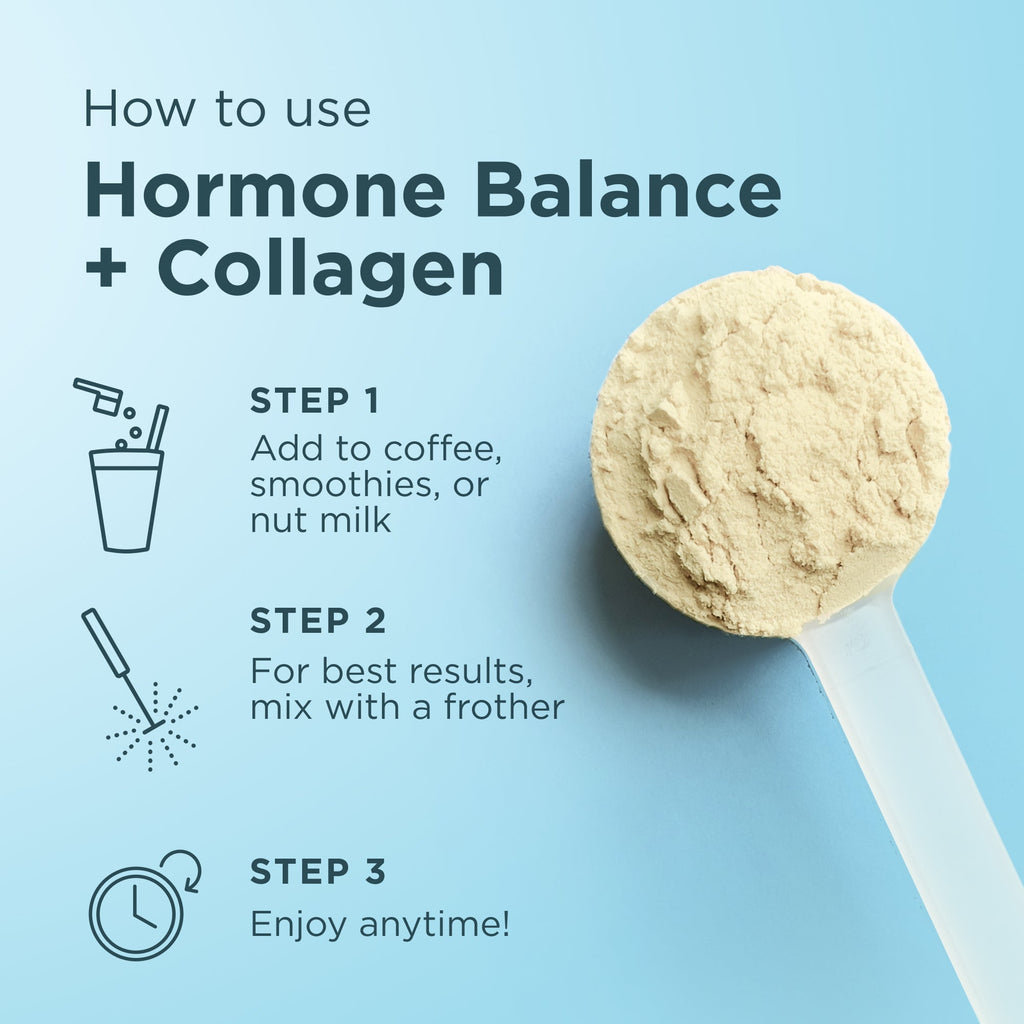 how to use hormone balance + collagen