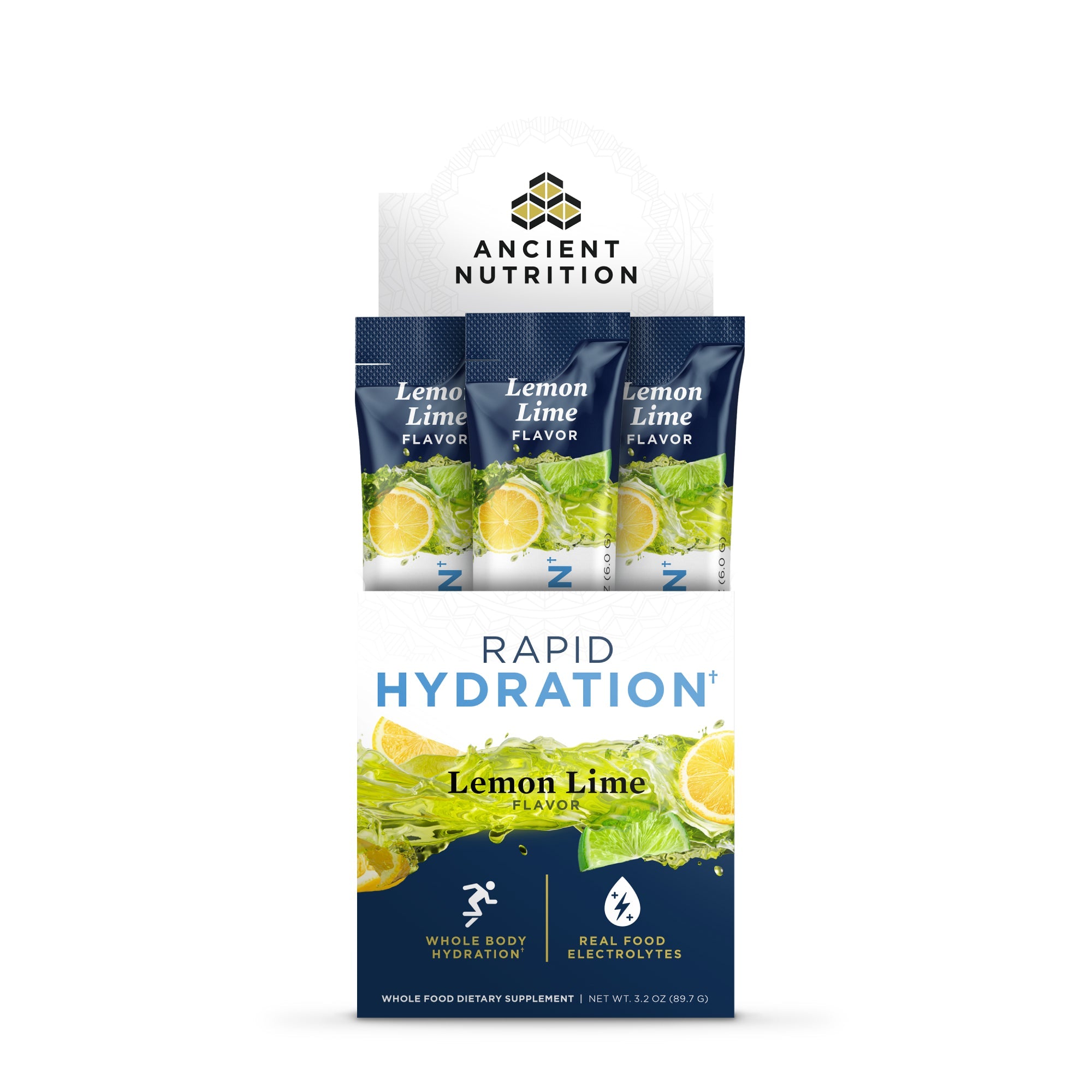 Rapid Hydration Powder Lemon Lime Flavor (15 Servings) bottle
