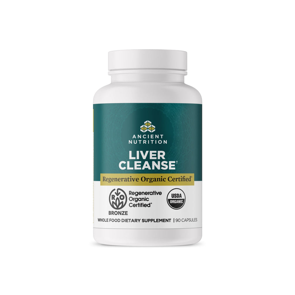 Regenerative Organic Certifiedª Liver Cleanse front of bottle