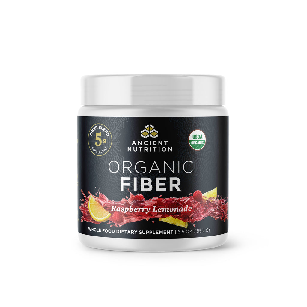 Organic Fiber Powder Raspberry Lemonade Flavor (30 Servings) bottle