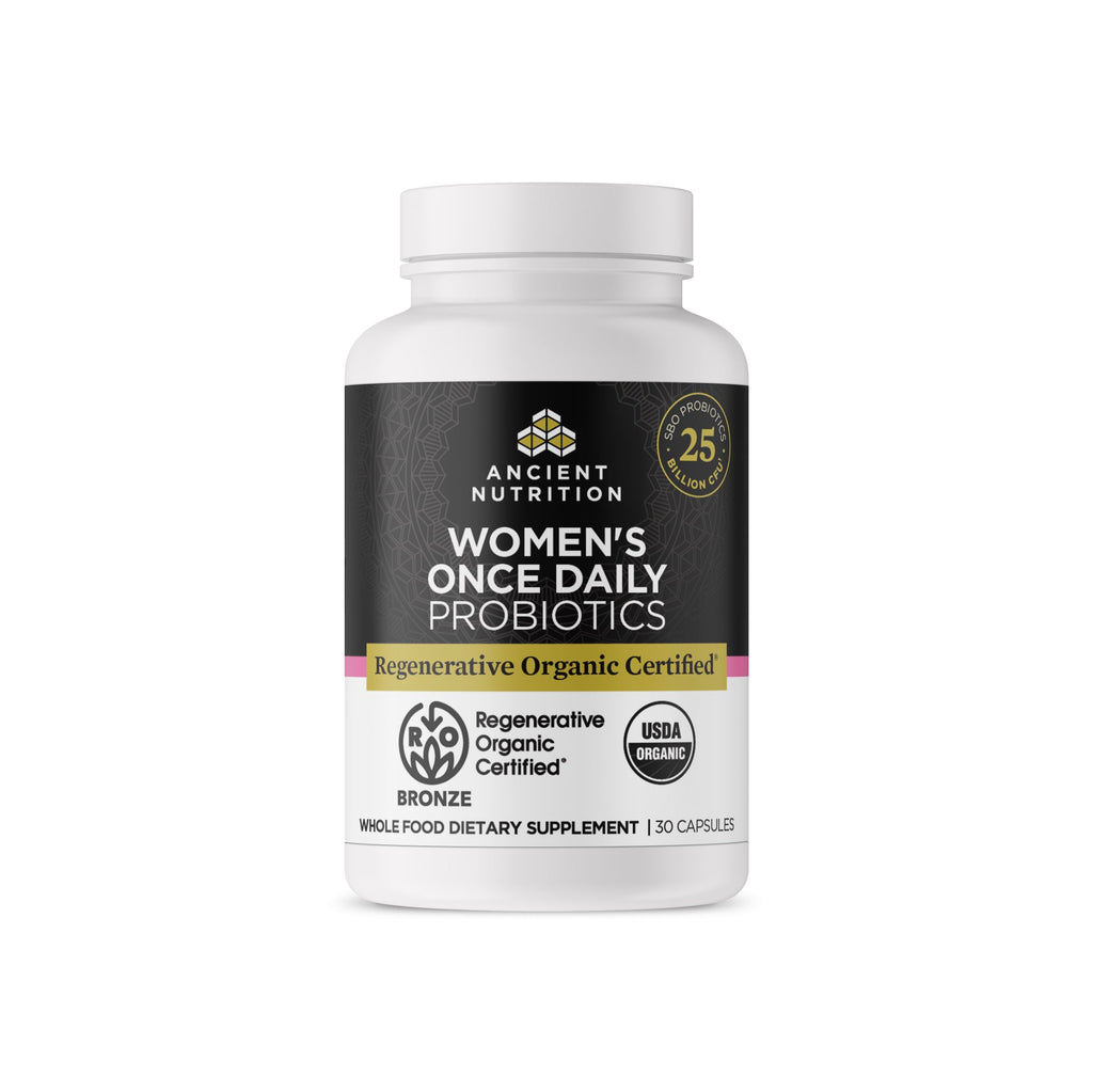 Regenerative Organic Certified® Women's Once Daily Probiotics Capsules (30 Capsules) bottle