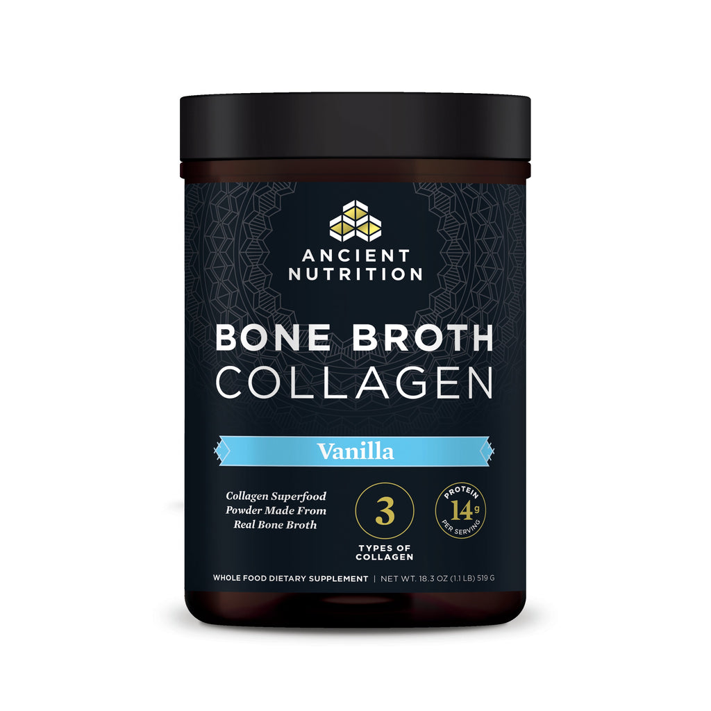 Bone Broth Collagen Protein Powder Vanilla (30 Servings) bottle