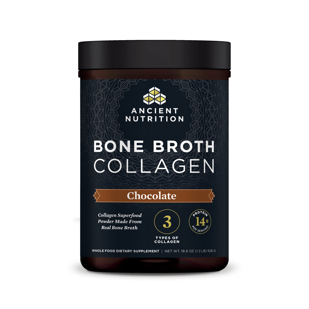 Bone Broth Collagen Protein Powder Chocolate (30 Servings) bottle