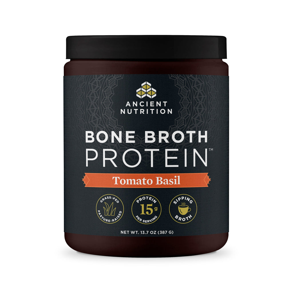 Bone Broth Protein Powder Tomato Basil (15 Servings) bottle