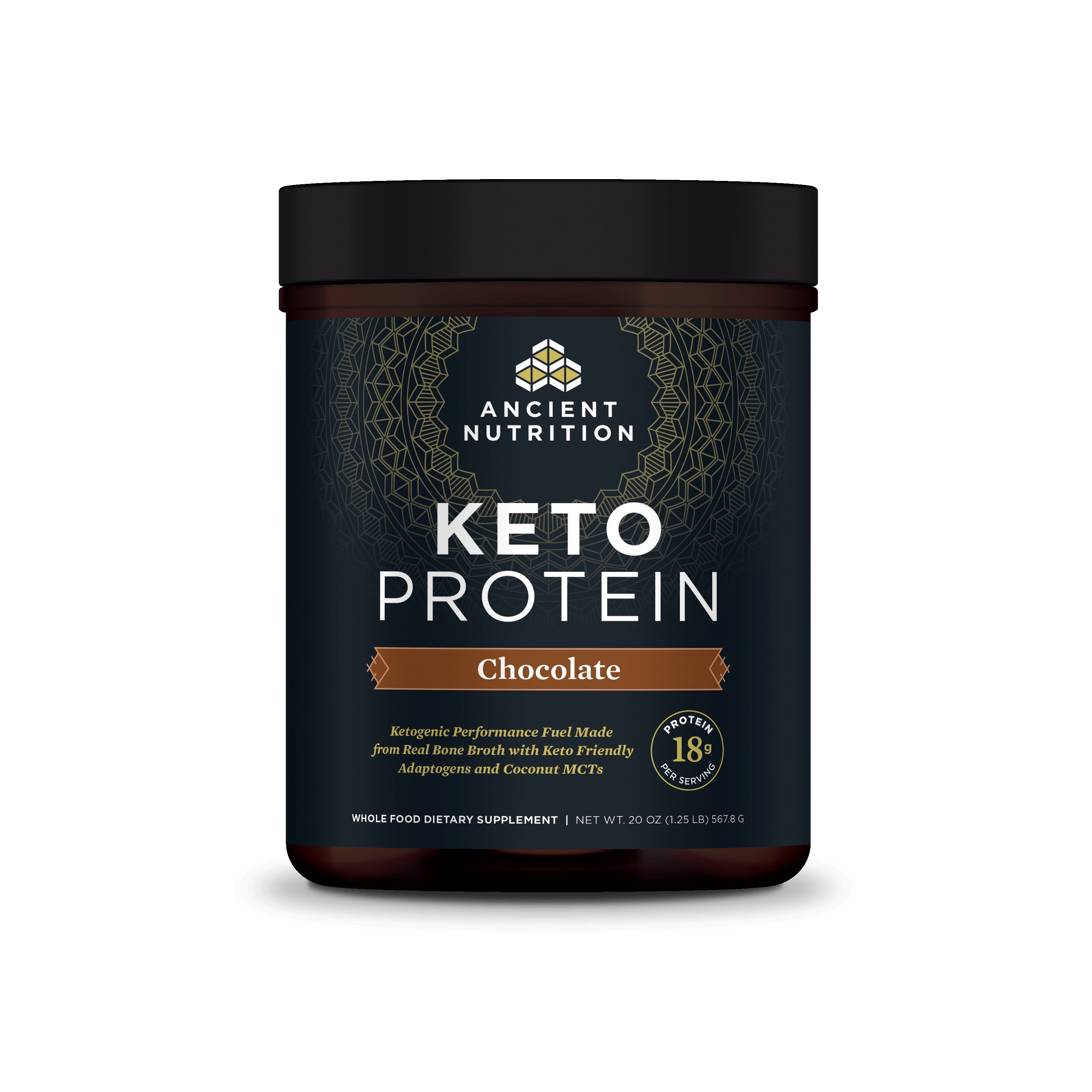 Keto Protein Chocolate front of bottle 