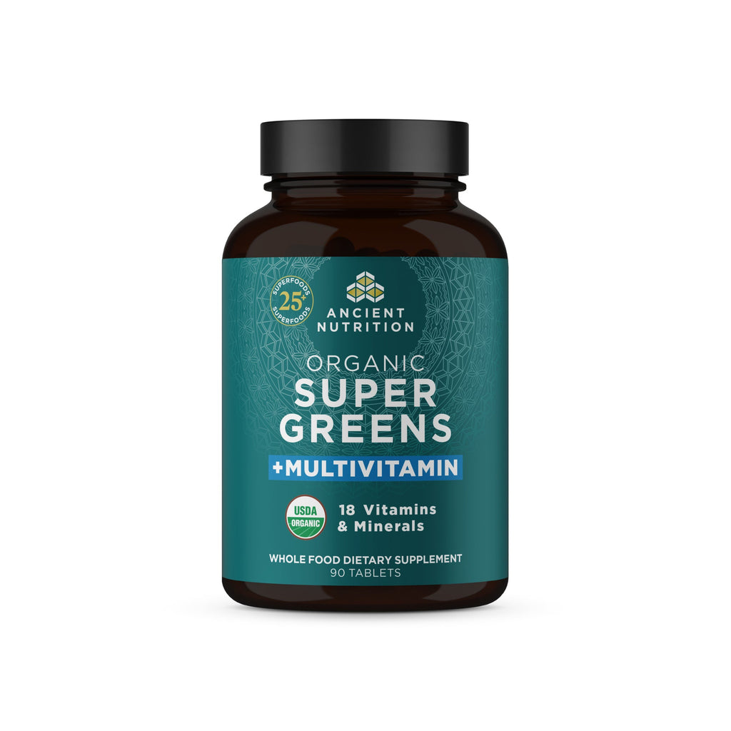 Organic Super Greens + Organic Multi Tablet (90 Tablets) bottle
