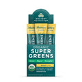 Organic SuperGreens Stick Packs | Powder Mango Flavor 16 Count Box