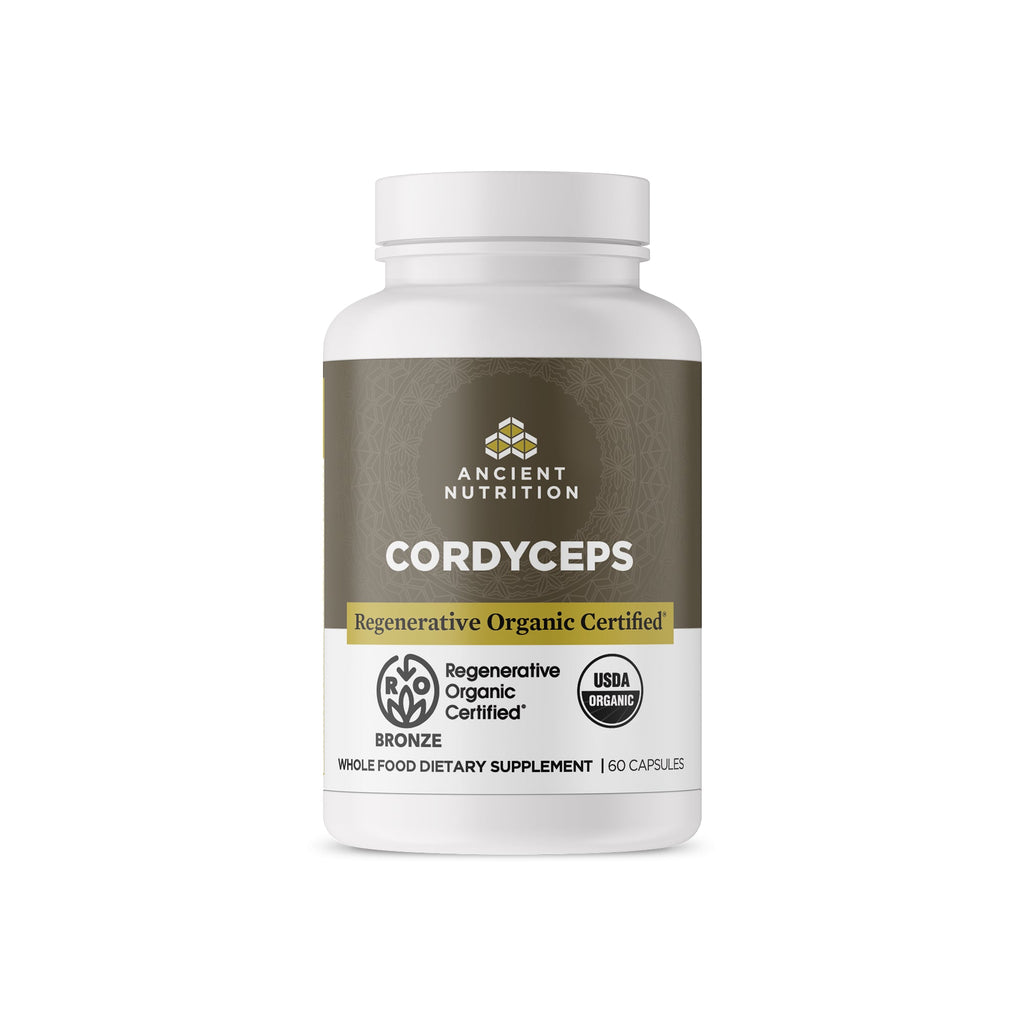Regenerative Organic Certified® Cordyceps Capsules (30 Servings) bottle