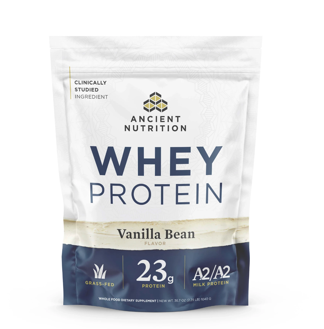 Whey Protein Powder Vanilla (35 Servings) bag